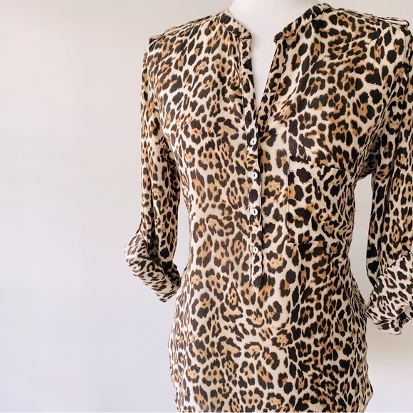 Leopard Print Button Down - Picture 2 of 11